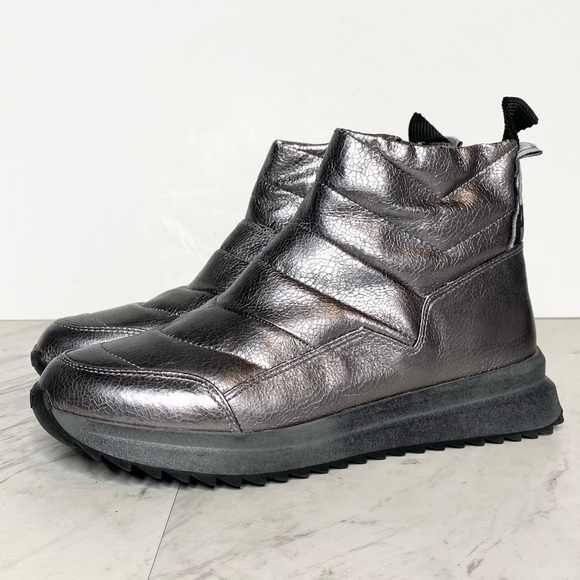 Franco Sarto Alps Silver Fabric Bootie 6M - Picture 1 of 12